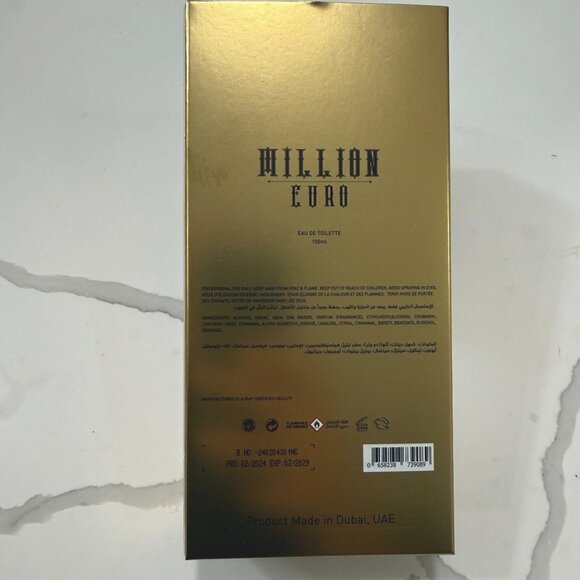 Million Euro by Swiss Collection SC EDT Men 100ml Inspired by Paco Rabanne - Picture 4 of 5